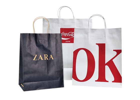 Eco友好的なクラフト紙の買い物袋