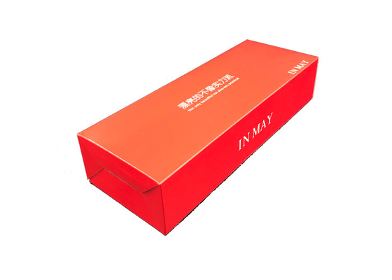 Good price 注文のボール紙の荷箱の折り畳み式の紙箱赤い250-300gsm オンライン