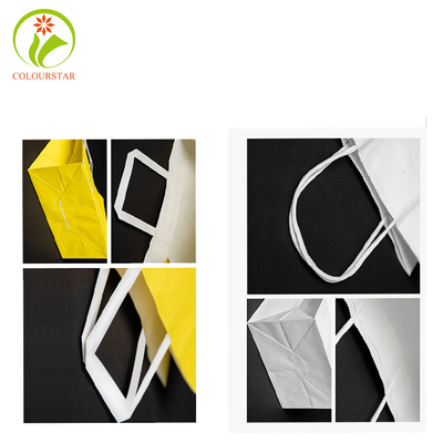CMYK Pantone Kraft Paper Bag 300gsm FSC OEM With Handle