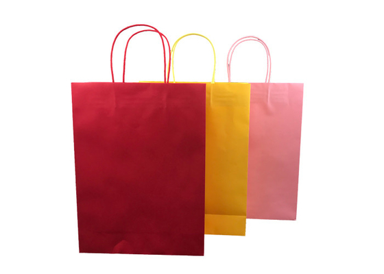Good price 空想は再生利用できる特徴のペーパーによってねじられたハンドルを包むエコのペーパーを着色しました オンライン
